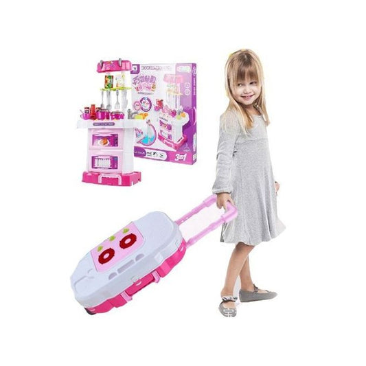 La cuisine de rêve rose complète avec plus de 43 accessoires