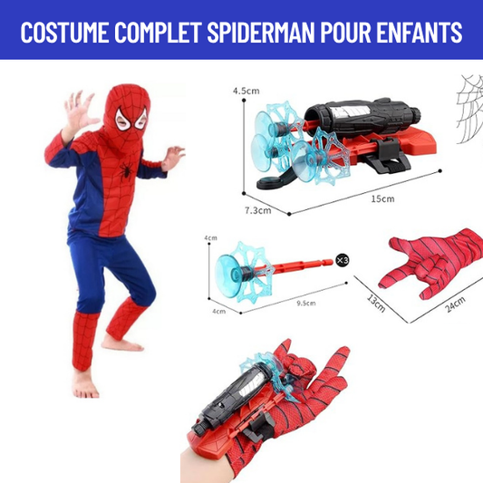 Costume Spider-Man pour enfant avec lance-toile réaliste